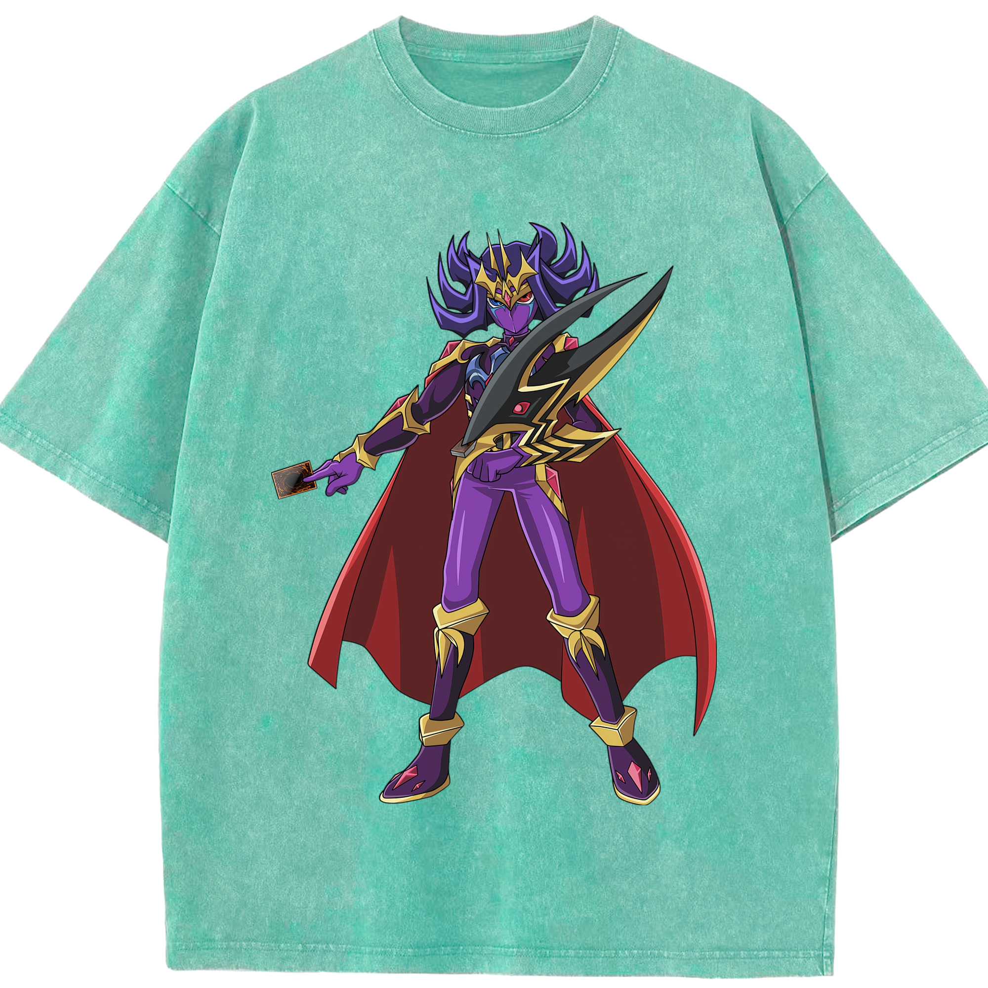 （画像用） 遊☆戯☆王 Yu-Gi-Oh! 綿100% ヴィンテージ風 半袖Tシャツ（フロントプリント）